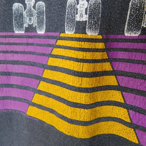 Vintage 80s Fighter Jet B-1B Military Plane Shirt Adult XL Single Stitch RARE - Picture 7 of 14